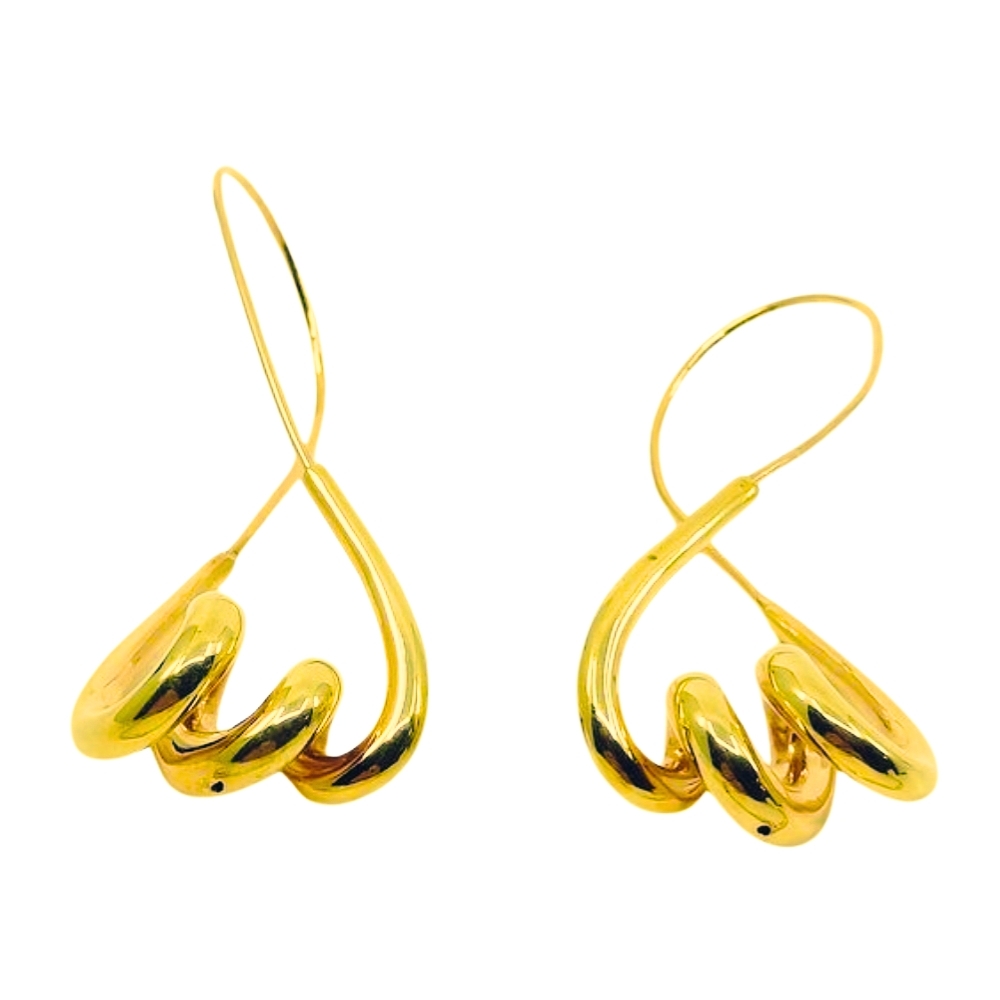 Cercei Spirala din Aur 14K - 1 | YEO