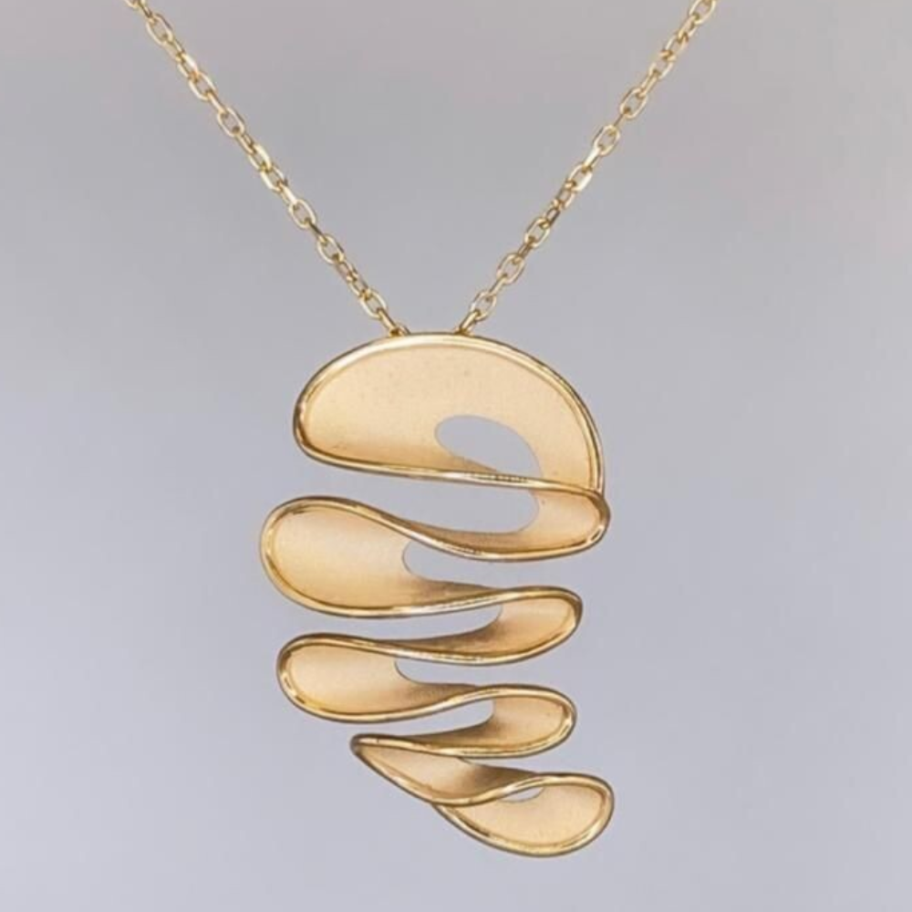 Colier cu Pandantiv Special Rasucit din Aur 18K Colectia Addicted by Palido