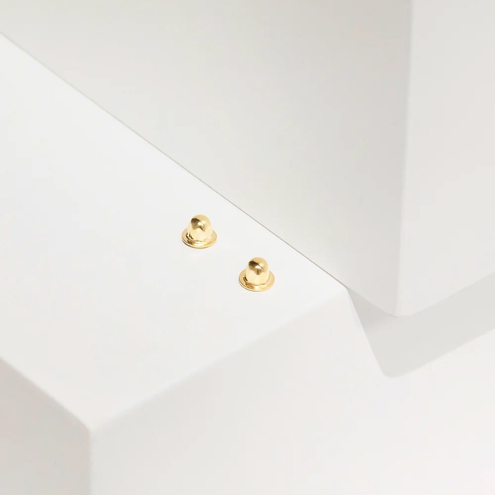 Capacel inchidere Cercei, cu Filet si Protectie, din Aur 14K - 1 | YEO