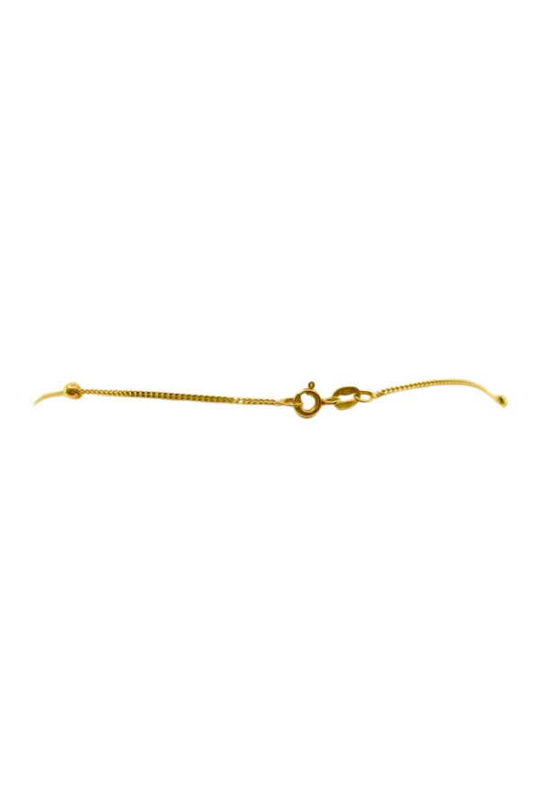 Lant Aur 14K, tip cocktail cu 5 bilute, Model Bobble, 50 cm