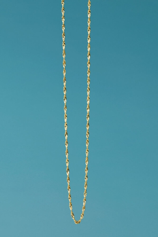 Lant din Aur 14K model Singapore – 45 cm