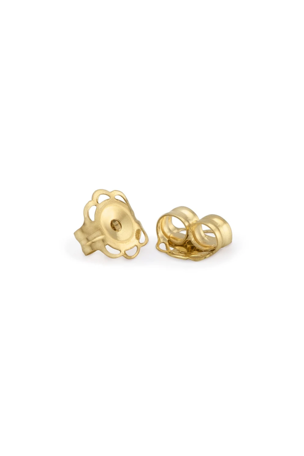 Inchizatoare din Aur 14K pentru Cercei, tip Fluturas, 5mm, pentru Tija 0.66–0.76mm