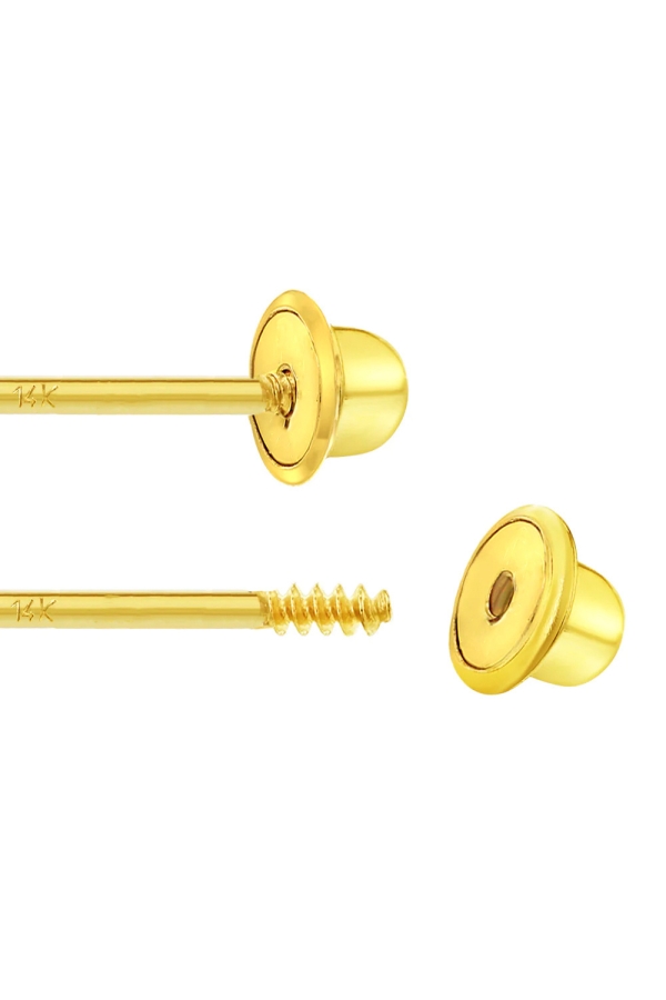 Capacel inchidere Cercei, cu Filet si Protectie, din Aur 14K