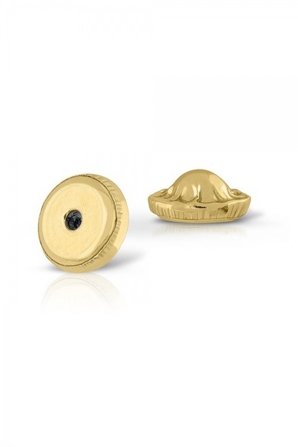 Cercei Copii din Aur 14K, model Unicorni Email cu Pietre CZ multicolor, inchidere cu Filet si Protectie