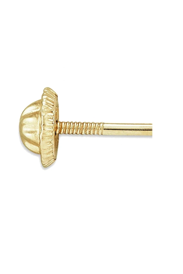 Cercei Aur 14K, forma Rotunda 4mm