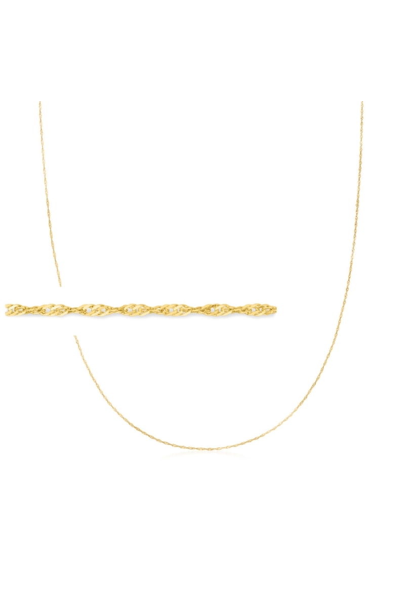 Lant din Aur 14K model Singapore – 45 cm